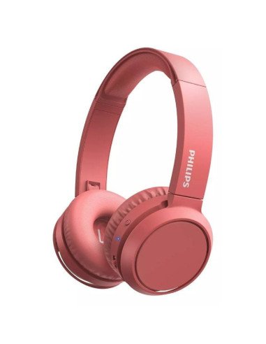 Auriculares inalámbricos philips tah4205/ con micrófono/ bluetooth/ rojos