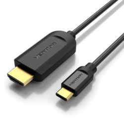 Cable conversor hdmi 1.4 4k vention cgubf/ usb tipo-c macho - hdmi macho/ 1m/ negro