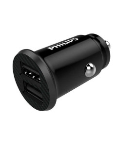 Cargador de coche philips dlp2510/ 2xusb/ 12w