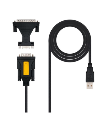 Cable conversor impresora nanocable 10.03.0002/ usb macho - db9 macho/ db25 macho