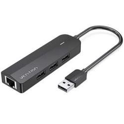 Hub USB 2.0 Vention CHPBB/ 3xUSB/ 1xMicro USB PD/ 1xRJ45
