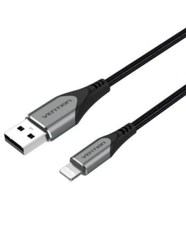 Cable usb 2.0 lightning vention labhh/ usb macho - lightning macho/ 2m/ gris