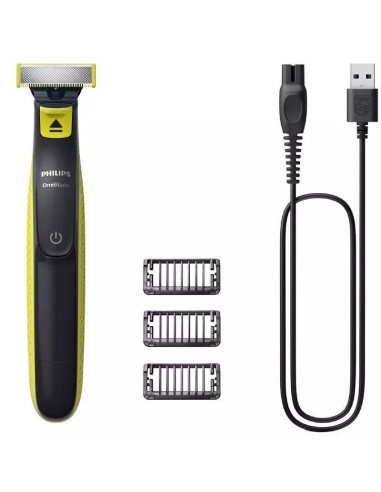 Cortabarbas philips oneblade qp2724/10/ con batería/ 3 accesorios