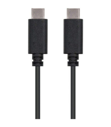 Cable usb 2.0 tipo-c nanocable 10.01.2301/ usb tipo-c macho - usb tipo-c macho/ 480mbps/ 1m/ negro