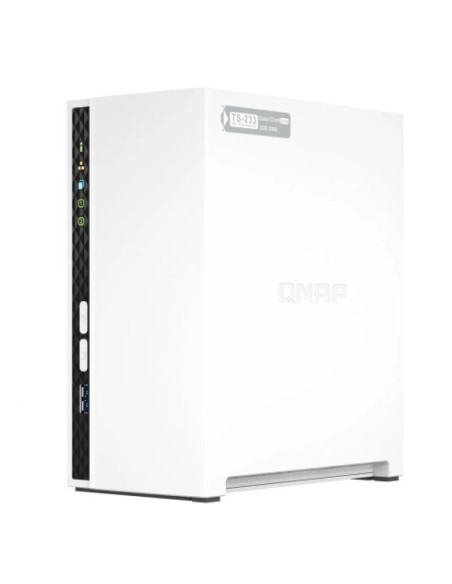Nas qnap ts-233/ 2 bahías 3.5'- 2.5'/ 2gb ddr4/ formato torre