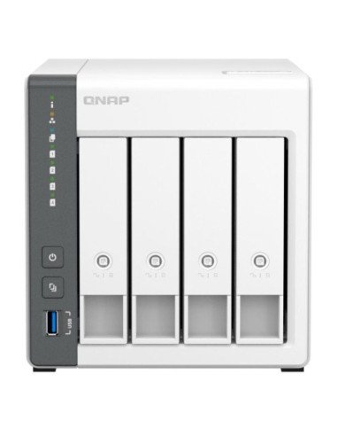 Nas qnap ts-433-4g/ 4 bahías 3.5'- 2.5'/ 4gb/ formato torre