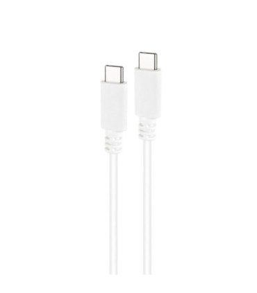 Cable usb 2.0 tipo-c nanocable 10.01.2301-l150-w/ usb tipo-c macho - usb tipo-c macho/ 480mbps/ 1.5m/ blanco