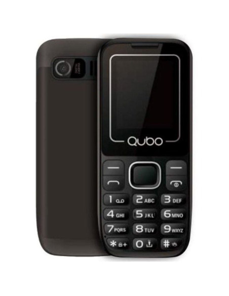 Teléfono móvil qubo p-180bk para personas mayores/ negro