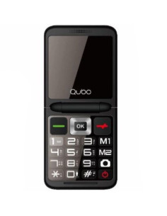 Teléfono móvil qubo x-10 para personas mayores/ azul