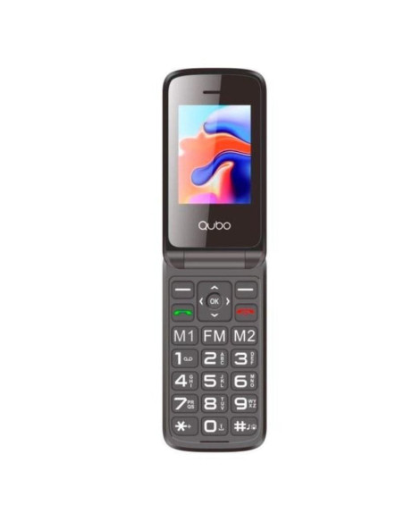 Teléfono móvil qubo x-247bl para personas mayores/ azul