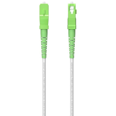 Cable de fibra óptica g657a2 3.0 9/125 smf aisens a152-0616/ lszh/ 80m/ blanco