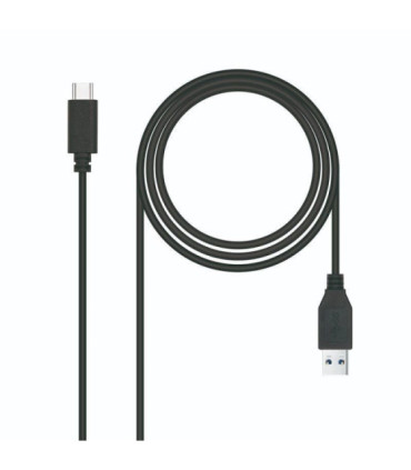 Cable usb 3.1 tipo-c nanocable 10.01.4001-l150/ usb tipo-c macho - usb macho/ 10gbps/ 1.5m/ negro