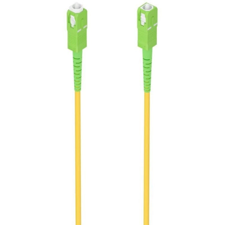 Cable de fibra óptica g657a2 3.0 9/125 smf aisens a152-0986/ lszh/ 20m/ amarillo