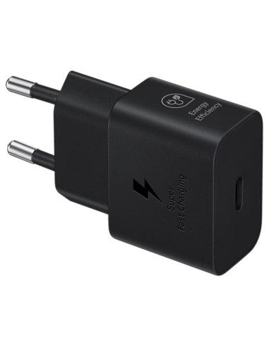 Cargador de pared samsung ep-t2510nbegeu/ 1xusb tipo-c/ 25w