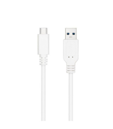 Cable usb 3.1 nanocable 10.01.4002-w/ usb tipo-c macho - usb macho/ 2m/ blanco