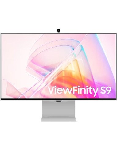 Smart monitor samsung viewfinity s9 s27c902pau 27'/ 5k/ smart tv/ webcam/ multimedia/ regulable en altura/ plata