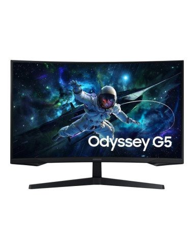 Monitor gaming curvo samsung odyssey g5 s27cg554eu 27'/ qhd/ 1ms/ 165hz/ va/ negro