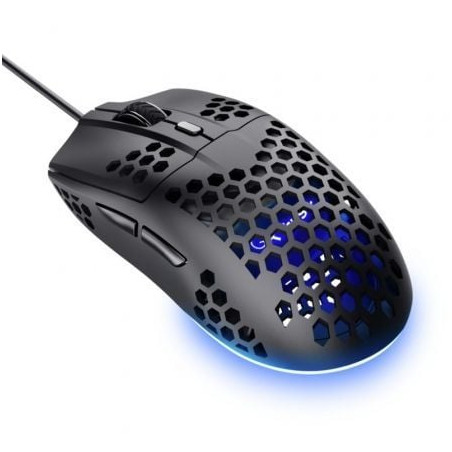 Ratón gaming trust gaming gxt 929 helox/ hasta 6400 dpi/ negro