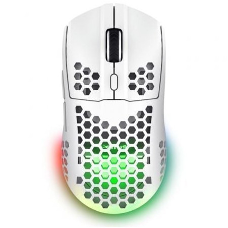 Ratón gaming inalámbrico trust gaming gxt 929 helox/ batería recargable/ hasta 4800 dpi/ blanco