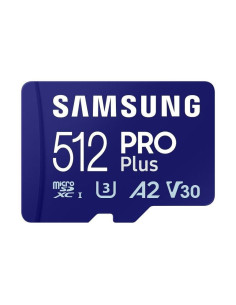 Tarjeta de memoria samsung pro plus 2023 512gb microsd xc/ clase 10/ 180mbs