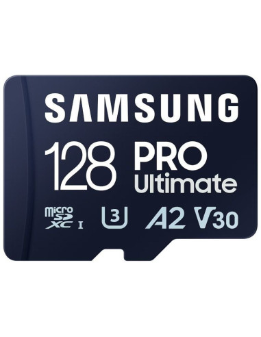 Tarjeta de memoria samsung pro ultimate 128gb microsd xc con adaptador/ clase 10/ 200mbs