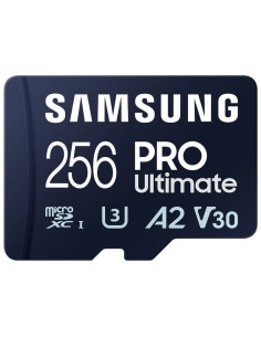 Tarjeta de memoria samsung pro ultimate 256gb microsd xc con adaptador/ clase 10/ 200mbs