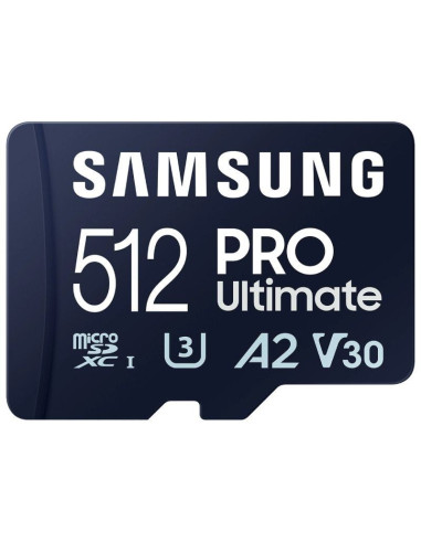 Tarjeta de memoria samsung pro ultimate 512gb microsd xc con adaptador/ clase 10/ 200mbs