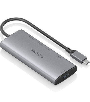 Docking usb tipo-c aisens asuc-6p029-gr/ 1xhdmi 4k/ 1xusb/ 2xusb tipo-c/ 1xlector de tarjetas/ gris