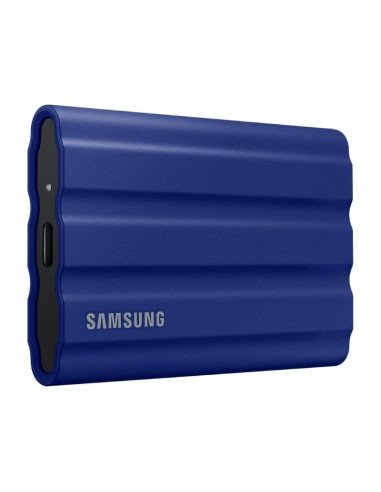 Disco externo ssd samsung portable t7 shield 1tb/ usb 3.2/ azul