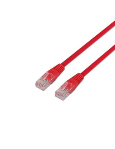 Cable de red rj45 utp aisens a133-0188 cat.5e/ 1m/ rojo