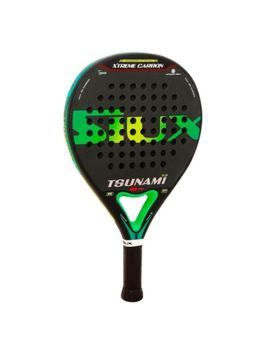 Pala de pádel siux tsunami 5.0 3k/ negra y verde