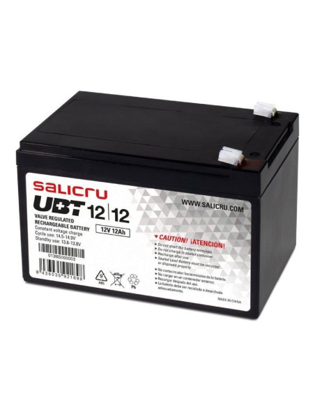 Batería salicru ubt 12/12 compatible con sai salicru según especificaciones
