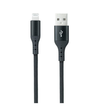Cable usb 2.0 lightning nanocable 10.10.0401-cobk/ usb macho - lightning macho/ 1m/ negro