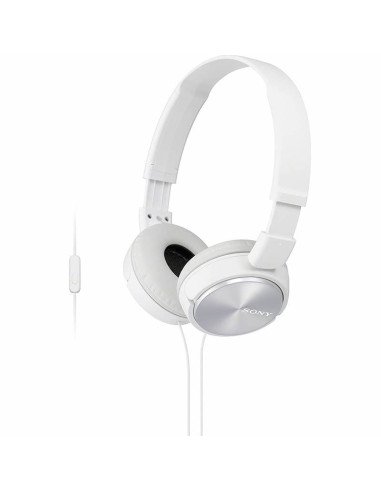 Auriculares sony mdrzx310apw/ con micrófono/ jack 3.5/ blancos