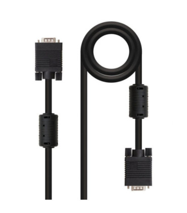 Cable svga nanocable 10.15.0102/ vga macho - vga macho/ 1.8m/ negro