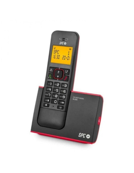 Teléfono inalámbrico spc blade 7290rc1/ rojo y negro