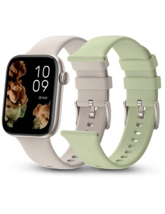 Smartwatch spc smartee duo 2 9650b/ notificaciones/ frecuencia cardíaca/ blanco/ incluye correa extra