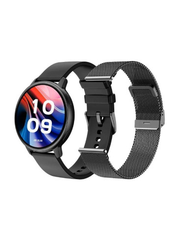 Smartwatch spc smartee duo classic 9652n/ notificaciones/ frecuencia cardíaca/ negro/ incluye correa extra