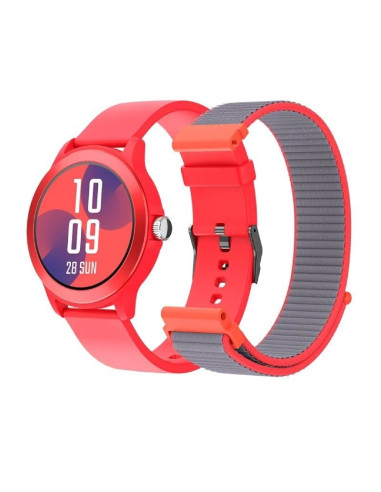 Smartwatch spc smartee duo vivo 9651r/ notificaciones/ frecuencia cardíaca/ rojo/ incluye correa extra