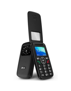 Teléfono móvil spc titan view para personas mayores/ negro