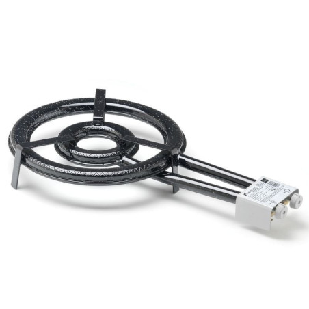 Paellero flames vlc t-380/ 2 quemadores/ diámetro 38cm