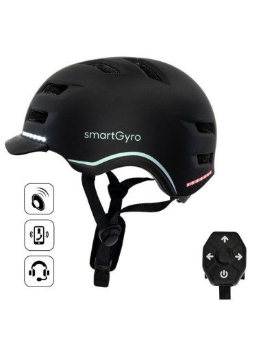 Casco para adulto smartgyro helmet pro/ tamaño l/ negro