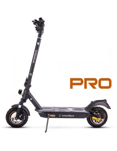 Patinete eléctrico smartgyro k2 pro black certificado/ motor 1000w/ ruedas 10'/ 25km/h /autonomía 60km/ negro