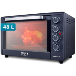 Horno de sobremesa grunkel hr-48promax/ 2200w/ capacidad 48l/ negro