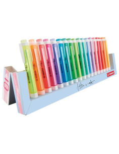 Peana de marcadores fluorescentes stabilo swing cool/ 18 unidades/ colores surtidos