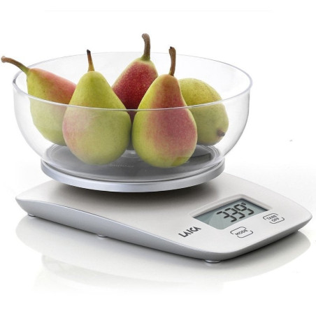 Báscula de cocina electrónica laica ks1060w/ hasta 5kg