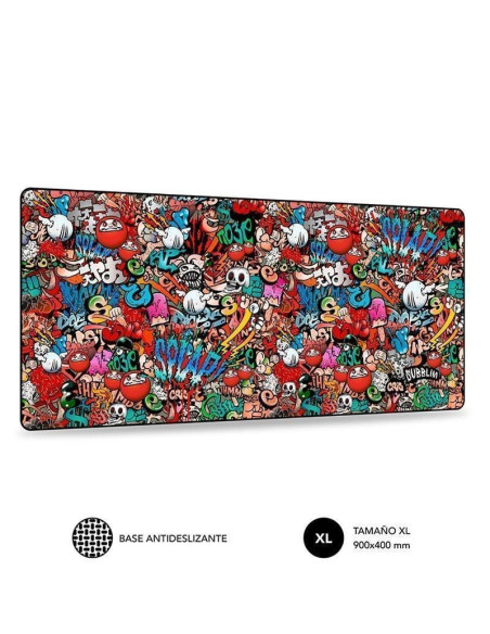 Alfombrilla subblim 01puw02 graffiti xl/ 900 x 400 x 3 mm