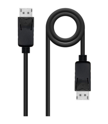 Cable displayport 1.4 8k nanocable 10.15.2802/ displayport macho - displayport macho/ 2m/ certificado/ negro