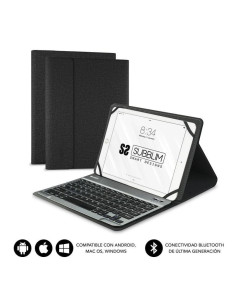 Funda con teclado subblim keytab pro bluetooth para tablets de 10.1'-10.8'/ negra
