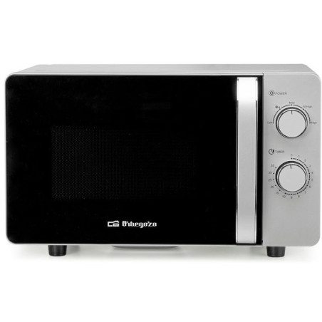 Microondas orbegozo mi 2062 ce/ 700w/ capacidad 20l/ gris